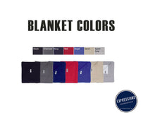 Load image into Gallery viewer, Custom Personalized Stadium Blanket - School Initials - Varsity