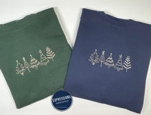 Load image into Gallery viewer, Christmas Trees - Crewneck Sweatshirt - Embroidery