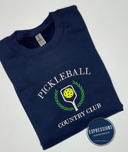 Load image into Gallery viewer, Pickleball Country Club - Crewneck Sweatshirt - Embroidery