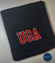 Load image into Gallery viewer, Custom Personalized Stadium Blanket - School Initials - Varsity
