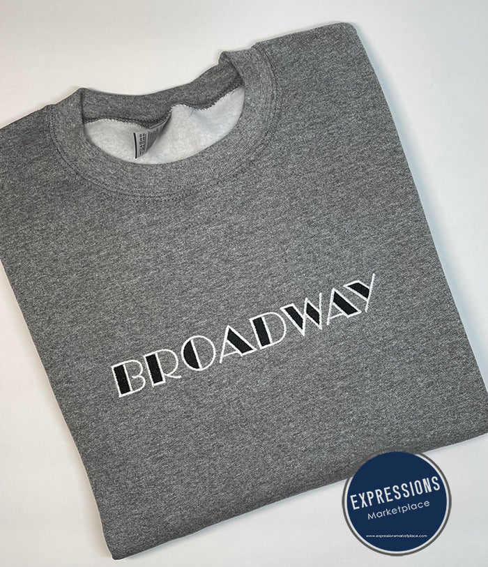 Broadway - Crewneck Sweatshirt - Embroidery