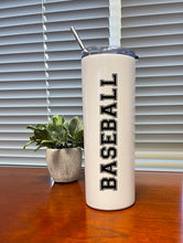 Load image into Gallery viewer, Baseball (Varsity) - Skinny Tumbler
